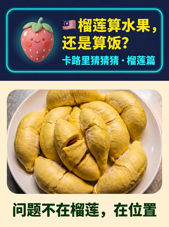 Post 90 cover — 榴莲算水果,还是算饭?卡路里猜猜猜 · 榴莲篇